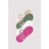 Chaussettes Ysabel Mora Lot de 4 chaussettes d'&eacute;t&eacute; imprim&eacute;es &agrave; petits pois Multicolore