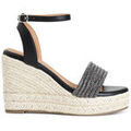 Chaussures d&eacute;contract&eacute;es femme sur Grenoble : Espadrilles Caf&eacute; Noir C1XA9104 Noir