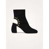 Bottines Vanessa Wu Bottines &agrave; talon demi-lune LUNA Gems Noir