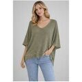 Sweat-shirt Kebello Pull V F, Vert