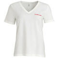 Tee-shirts sur Grenoble : T-shirt Only TEE SHIRT ONLCELINE - CLOUD DANCER / DETAIL EMB DOLCE VITA - L