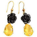 Boucles d'oreille sur Grenoble : Boucles oreilles Prada Boucles d'oreilles jaunes