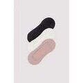 Chaussettes sur Grenoble : Chaussettes Ysabel Mora Lot de 3 chaussettes roses &eacute;lastiques unies Multicolore