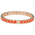 Bracelets sur Grenoble : Bracelets Lauren Steven Bracelet Emaill&eacute; Slim Orange Jaune