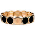 Bracelets sur Grenoble : Bracelets Lauren Steven Bracelet Emaill&eacute; Bold Noir Jaune