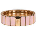 Bracelets sur Grenoble : Bracelets Lauren Steven Bracelet Emaill&eacute; Prestige Rose Poudr&eacute; Jaune