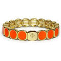 Bracelets sur Grenoble : Bracelets Lauren Steven Bracelet Emaill&eacute; Orange Jaune