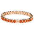Bracelets sur Grenoble : Bracelets Lauren Steven Bracelet Emaill&eacute; Slim Abricot Jaune