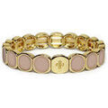 Bracelets Lauren Steven Bracelet Emaill&eacute; Taupe Jaune Grenoble