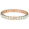 Bracelets Lauren Steven Bracelet Emaill&eacute; Slim Azur Jaune