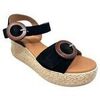 Espadrilles Eva Frutos Sandale femme 3777 noire