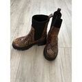 Bottes femme sur Grenoble : Bottines Promod Bottines promod l&eacute;opard Marron