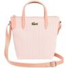 Sac &agrave; main Lacoste Mini sac cabas Ref 68622 T48 Blanc Miami 1 Orange