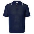 Polo Selected Jesse Knit - Ocean Cavern/Birch Polo Selected Jesse Knit - Ocean Cavern/Birch Grenoble