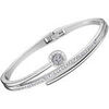 Bracelets Lotus Jonc Style Bliss logo textur&eacute; Blanc