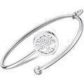 Bracelets sur Grenoble : Bracelets Lotus Bracelet jonc acier arbre de vie empierr&eacute; Blanc