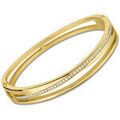 Bracelets sur Grenoble : Bracelets Lotus Bracelet acier dor&eacute; empierr&eacute; Jaune