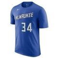 Tee-shirts sur Grenoble : T-shirt Nike Nba Milwaukee Bucks Giannis Antetokounmpo City Edition