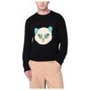 Pull Valentino Bags Pull noir avec patch Le Chat de la Maison