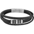 Bracelets sur Grenoble : Bracelets Lotus Bracelet homme Style multirang cuir noir
