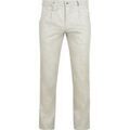 Jeans/Pantalons sur Grenoble : Pantalon Suitable Chino Pico Pleat Coton-Lin Glencheck Gris Clair