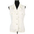 Vestes sur Grenoble : Veste Vintage Veste sans manches blanche