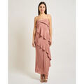 Robe Patrizia Pepe Robe longue à volants pour femme de Rose Robe Patrizia Pepe Robe longue à volants pour femme de Rose Grenoble