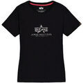 Tee-shirts sur Grenoble : T-shirt Alpha Industries Basic T-Shirt BL Mirror Leo W - black
