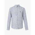 Chemises/chemisettes sur Grenoble : Chemise BOSS Chemise &agrave; rayures marine en lin Bleu
