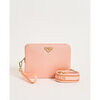 Pochette Marc Ellis Sac Femme Flat Flowe avec Bandouli&egrave;re en Tissu Rose