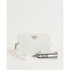 Pochette Marc Ellis Sac Femme Flat Flowe avec Bandouli&egrave;re en Tissu Blanc