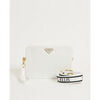 Sac a main Marc Ellis Sac Femme Flat Flowe avec Bandouli&egrave;re en Tissu Blanc