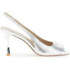 Chaussures escarpins Caf&eacute; Noir C1NB2021 Argent&eacute;
