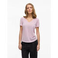 Tee-shirts sur Grenoble : T-shirt Vila - VIAMER V-NECK S/S LACE DETAIL TOP