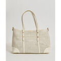 Cabas Gattinoni Sac &agrave; &eacute;paule femme en raphia Blanc