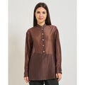 Chemises sur Grenoble : Chemise Markup Grande chemise femme en mousseline col Mao