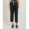 Pantalon Markup Pantalon femme avec ceinture tress&eacute;e Noir