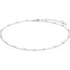 Bracelets Lotus Cha&icirc;ne de cheville Silver petites sph&egrave;res argent 925 Blanc