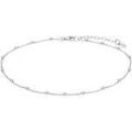 Bracelets sur Grenoble : Bracelets Lotus Cha&icirc;ne de cheville Silver petites sph&egrave;res argent 925 Blanc