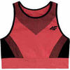 Maillots de corps 4F SPORTS BRA YOGUI Rose