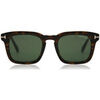 Lunettes de soleil Tom Ford FT0751 DAX Lunettes de soleil, Havana/Vert, 50 mm
