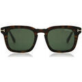 Lunettes sur Grenoble : Lunettes de soleil Tom Ford FT0751 DAX Lunettes de soleil, Havana/Vert, 50 mm