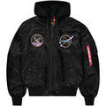 Vestes sur Grenoble : Blouson Alpha Industries MA-1 VF Hood Dark Side - black