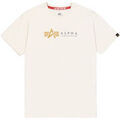 Polos sur Grenoble : Polo Alpha Industries Alpha Label T-Shirt - vintage white