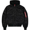 Vestes sur Grenoble : Blouson Alpha Industries MA-1 Zip Hood Backprint - black/reflective