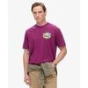 T-shirt Superdry T-shirt poitrine carte postale de voyage