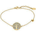 Bracelets sur Grenoble : Bracelets Lotus Bracelet Style medaillon arbre de vie acier dor&eacute; Jaune