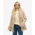 Vestes sur Grenoble : Veste Superdry Manteau Afghan Doubl&eacute; en Fausse Fourrure