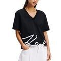 T-shirt Karl Lagerfeld Karl Signature Hem V-nk Ts Grenoble