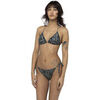 Maillots de bain Von Dutch Maillot de bain femme 2 pi&egrave;ces haut triangle Savage Gris